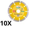 Kit 10 Discos Prando Segmentado 110 MM X 20 MM Mármore - 2