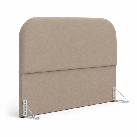 Cabeceira Cama Box Queen 160cm Orgânica Londres Linho Cru Capuccino
