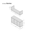 Ver imagem 3 de Kit 2 Peças Nicho Prateleira para Banheiro Branco 40 X 12cm