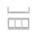 Ver imagem 4 de Kit 2 Peças Nicho Prateleira para Banheiro Branco 40 X 12cm