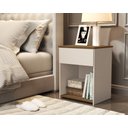 Ver imagem 1 de Mesa de Cabeceira Jasmim cor Off White Freijó