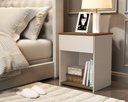 Ver imagem 1 de Mesa de Cabeceira Jasmim cor Off White Freijó