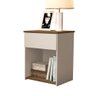 Mesa de Cabeceira Jasmim cor Off White Freijó - 2