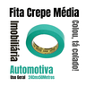 Kit Fita Crepe Media Verde 24x50 07 Unid Pintura Automotiva - 2