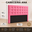Ver imagem 2 de Cabeceira Casal Queen de Cama Box Estofada Ana 160 cm Veludo