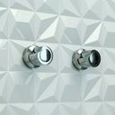 Ver imagem 5 de 3 Acabamento em Metal Cromado para Registro Padrão Deca 16 Estrias Modelos Gaveta e Pressão