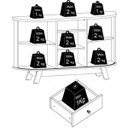 Ver imagem 5 de Buffet Aparador 3 Portas e 1 Gaveta 100% Mdp Brianza Cinamomo/off White
