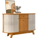 Ver imagem 1 de Buffet Aparador 3 Portas e 1 Gaveta 100% Mdp Brianza Cinamomo/off White