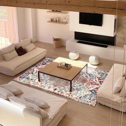 Tapete Bernadine Arad Veludo 140x200cm Antiderrapante FASTLAR TAPETE VELUDO - 2