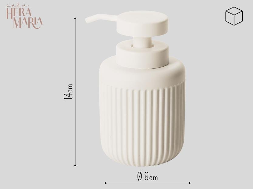 Dispenser Porta Sabonete Liquido Alcool Bancada em Cimento - 2