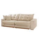 Ver imagem 4 de Sofá Duque Dois Módulos de 100cm B25cm Meu Sofá Online A294 Linho Creme