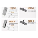 Ver imagem 3 de Kit dobradiças + pivôs para porta pivotante de vidro temperado blindex - Cromado