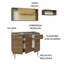 Ver imagem 7 de Armário de Cozinha Compacta 165cm com Pia Rustic Emilly Madesa 06 Rustic