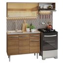 Ver imagem 6 de Armário de Cozinha Compacta 165cm com Pia Rustic Emilly Madesa 06 Rustic