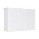 Ver imagem 3 de Armário Aéreo Évora 100cm 3 Portas MDP MDF Branco EJ Móveis