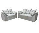 Ver imagem 2 de Conjunto de Sofá 2 e 3 Lugares Paris Suede Cinza