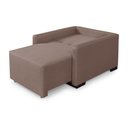 Ver imagem 4 de Poltrona Moderna Retrátil Linho Design Clean Pés Madeira