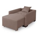 Ver imagem 3 de Poltrona Moderna Retrátil Linho Design Clean Pés Madeira