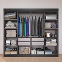 Ver imagem 3 de Guarda Roupa Espaçoso 08 Portas e 04 Gavetas Lisboa - Onix Preto
