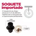 Ver imagem 4 de Cúpula de Abajur 24x13x13cm Tecido Algodão Soquete Importado Ref 84
