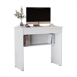 Mesa Escrivaninha Estudo Computador Notebook Vitória 2.0 Branco - 2