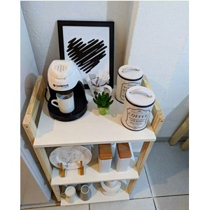 Mesa Carrinho de Café com Rodinhas - MDF - Mandy