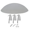 Kit Difusor de Vidro e Garra Para Ventilador de Teto Volare - 1