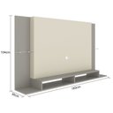 Ver imagem 4 de Painel para TV até 60 Polegadas 180cm com Prateleira de Vidro Yescasa