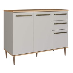 Balcão de Pia 120cm 3 Portas 2 Gavetas com Tampo Is1500 Linha Isabelle Delmarco - 4