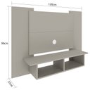Ver imagem 4 de Painel para TV até 48 Polegadas 120cm com Nicho 