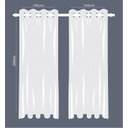 Ver imagem 6 de Cortina Tecido Blackout Off White 280x200cm para Varão