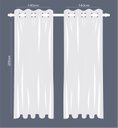 Ver imagem 6 de Cortina Tecido Blackout Off White 280x200cm para Varão