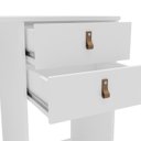 Ver imagem 5 de Escrivaninha Filadélfia 2 Gavetas 120cm Espresso Móveis Branco