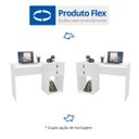 Ver imagem 6 de Escrivaninha Filadélfia 2 Gavetas 120cm Espresso Móveis Branco