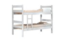 Ver imagem 2 de Cama Beliche PRIS 100% MDF Com Estrado em Madeira e Escada Lateral Cor Branca JA