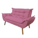 Ver imagem 1 de Namoradeira Opala Pés Palito Sued Rose - Kimi Design