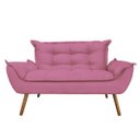 Ver imagem 2 de Namoradeira Opala Pés Palito Sued Rose - Kimi Design