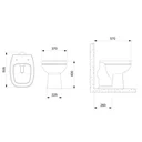 Ver imagem 4 de Vaso Sanitário Convencional com Assento Soft Close City Celite