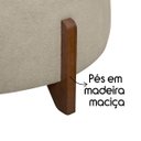 Ver imagem 4 de Banqueta Decorativa Orgânica Puff Thor 100cm para Sala e Quarto Bouclé:bege