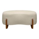 Ver imagem 2 de Banqueta Decorativa Orgânica Puff Thor 100cm para Sala e Quarto Bouclé:bege
