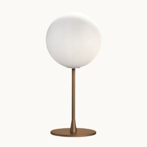 Abajur Design Sfera Vidro 12cm Lampada G9 Inclusa Luz Quente:Dourada