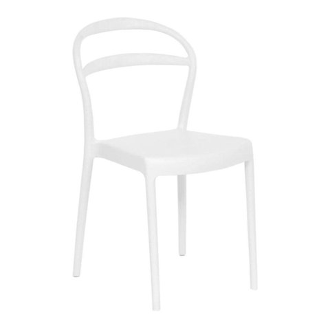 Cadeira Sissi Estrutura em Plástico Polipropileno Branca Tramontina 52.5cm