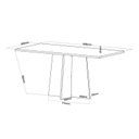 Ver imagem 3 de Conjunto Sala de Jantar Amalia 1 Mesa 160cm com 6 Cadeiras Vênus Móveis