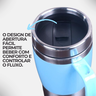 Caneca Viagem Térmica 457ml com Alça - Azul - 5