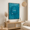 Ver imagem 4 de Quadro Canvas Cardume Peixes Frase 40x30cm Mold Preta