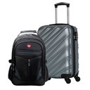 Ver imagem 1 de Kit Mala de Viagem de Bordo Havana + Mochila Executiva Boa Vista Swiss Move