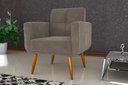 Ver imagem 1 de Poltrona Decorativa Havana Veludo Cappuccino E434 - Matrix