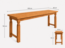 Ver imagem 4 de Bancada Alta de Madeira Maciça Rústica Feita de Madeiras Nobres de Demolição 200x60x100cm