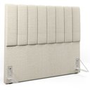 Ver imagem 6 de Kit Cabeceira Cama Box Casal 140cm e Calçadeira Recamier Baú Dália W01 Linho Champagne - Lyam