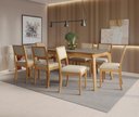 Ver imagem 1 de Conjunto Sala de Jantar Madeira Maciça 8 Cadeiras Kappesberg